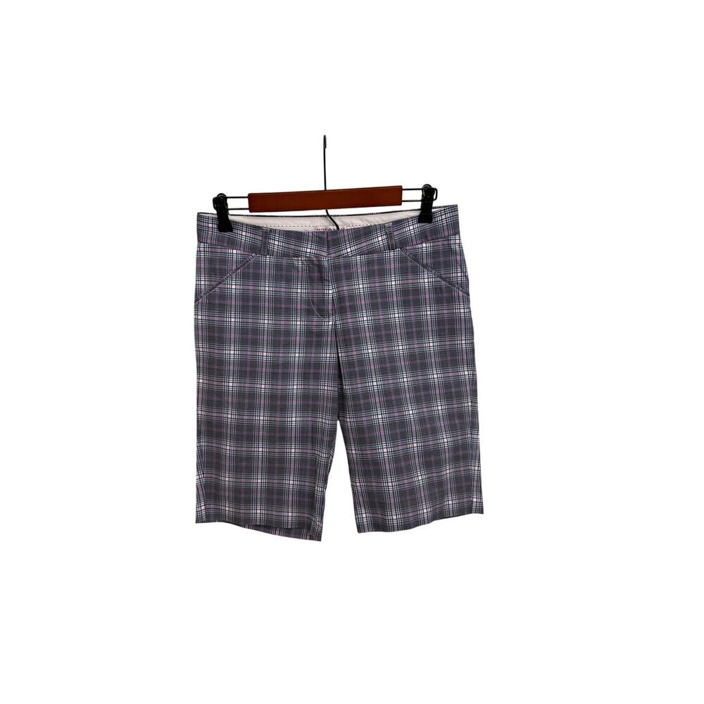 Peter Millar Crown Craft Matlock Plaid Performance Golf Shorts Size Women's 4